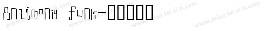 Antimony Funk字体转换